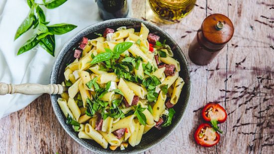 pizza pastasalade