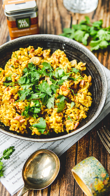 Risotto met röti kruiden en koriander