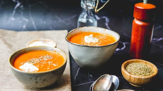 geroosterde tomaten-wortelsoep