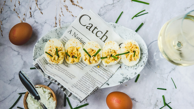 gevulde eieren heks'nkaas