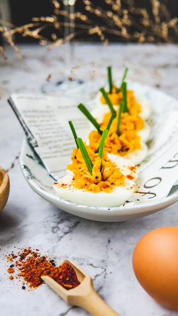 gevulde eieren met röti