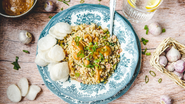 kantonese rijst met ham
