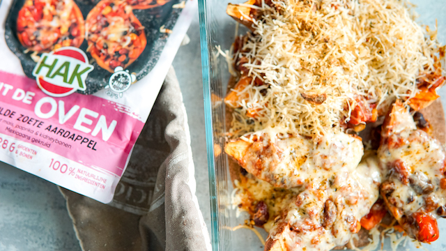 gevulde zoete aardappel