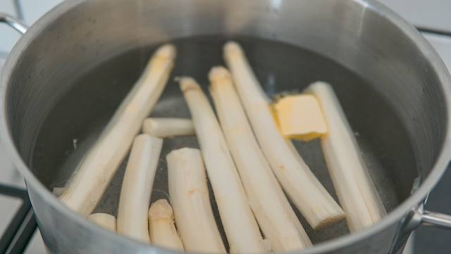 Witte asperges
