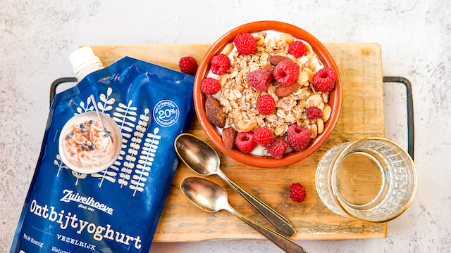 lactosevrije ontbijtyoghurt.