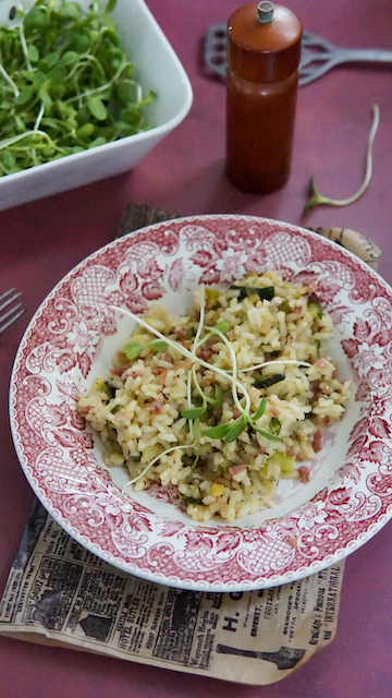 risotto met courgette