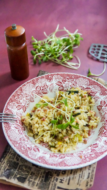 risotto met courgette