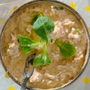 plantaardige tonijnsalade met asperge