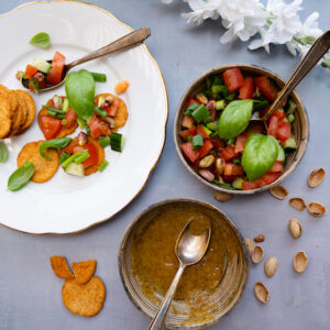 melba bruschetta toast