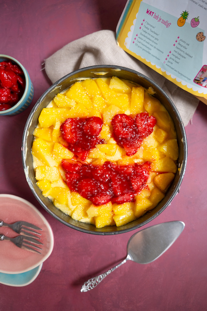 lactosevrije smiley taart