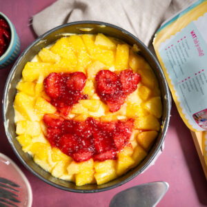 Lactosevrije smiley taart