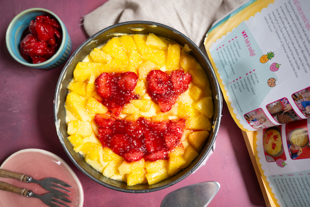 Lactosevrije smiley taart