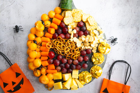 lactosevrije halloween borrelplank