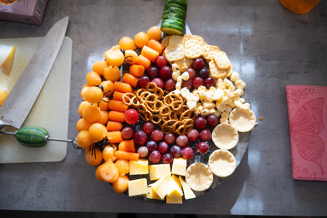 lactosevrije halloween borrelplank