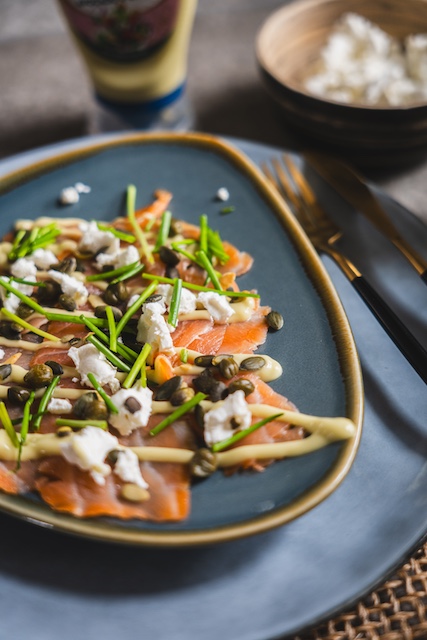 lactosevrije zalm carpaccio