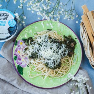 spaghetti spinazie