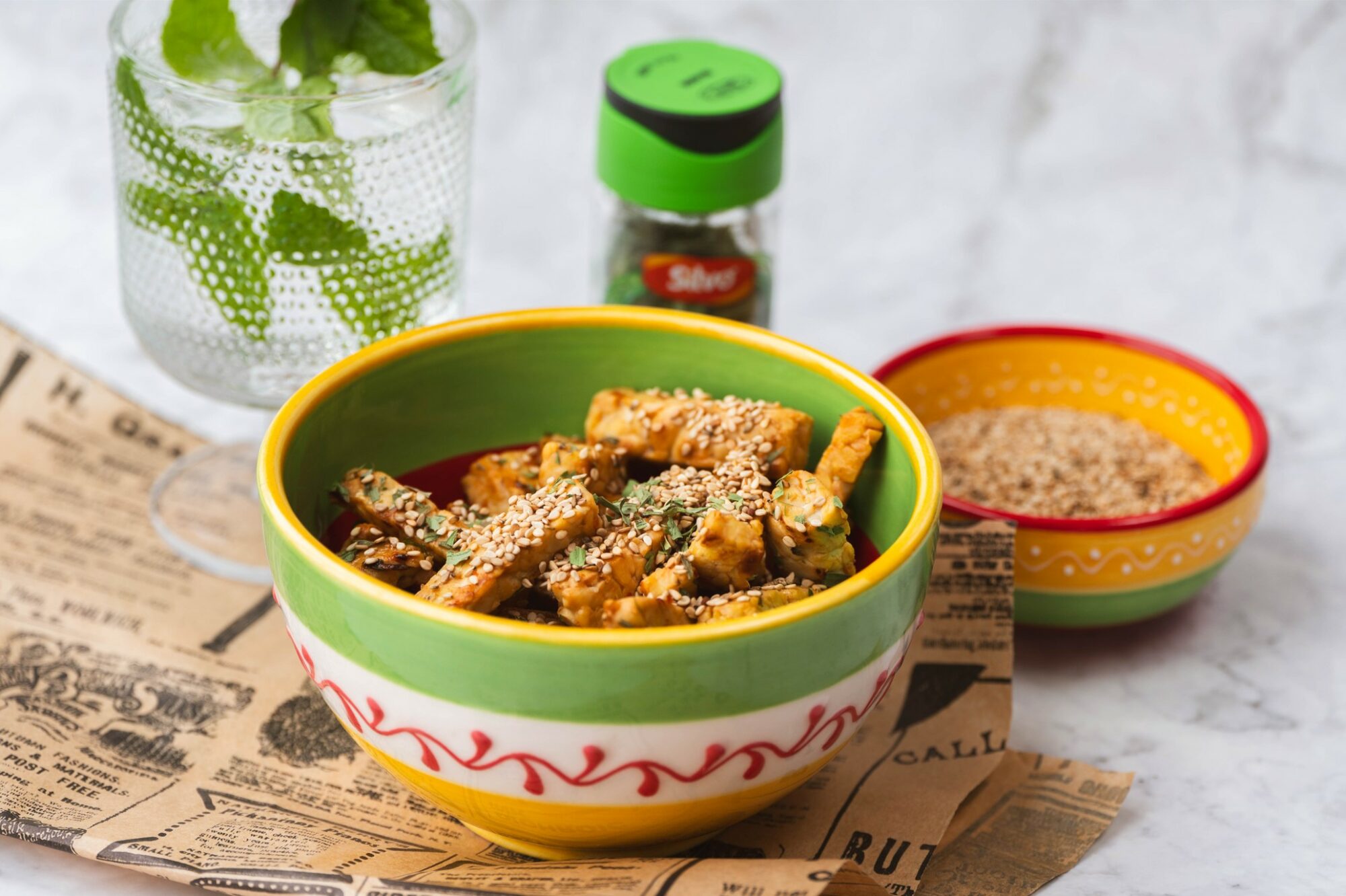 gemarineerde tempeh